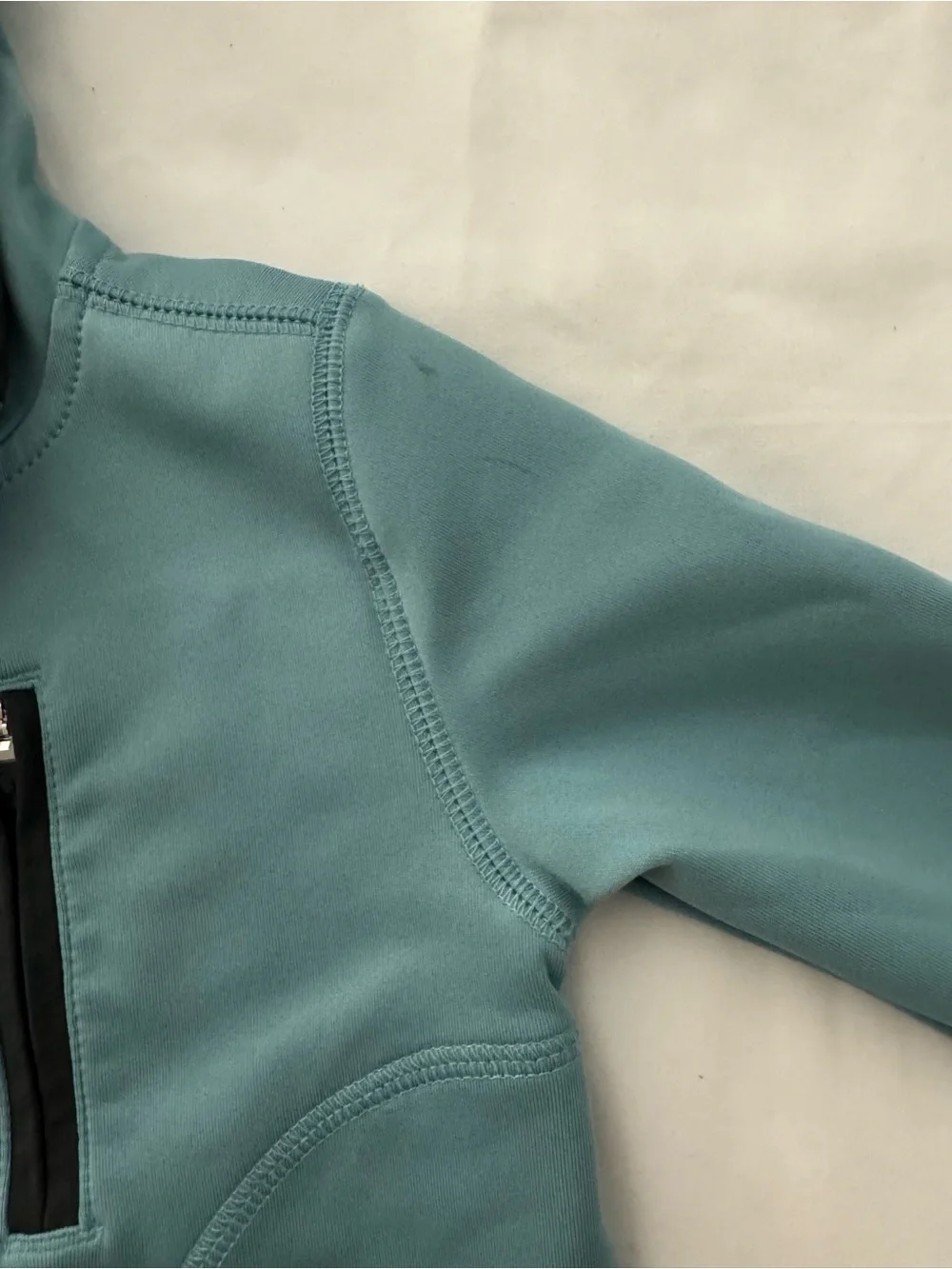 OshKosh B'gosh Teal Zip-Up Hoodie with Black Trim